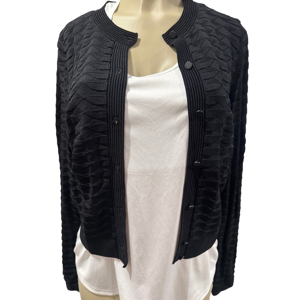 Ivanka Trump Women Sweater Cardigan Long Sleeve - Color: Back - Size: Small